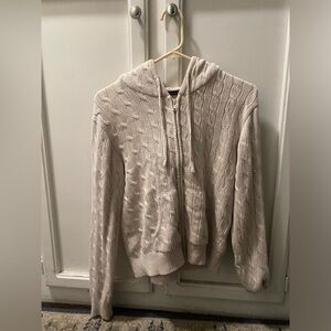 Brandy Melville cable knit hoodie